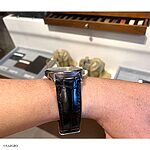CITIZEN Watch Strap - Black Crocodile Leather, Classic Style - Image 5