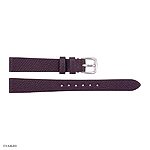High-End Watch Strap, EPSOM Calfskin, Brown, Flat & Thin, Size 12mm
