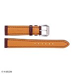 Classic Brown Cow Leather Watch Strap 16mm - Image 2