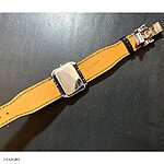 TISSOT Classic Flat Black Crocodile Leather Watch Strap - Image 3