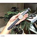 FOSSIL Navy Blue Leather Watch Strap – Classic Flat Style - Image 3