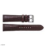 Brown Crocodile Leather Classic Watch Strap 19-16mm