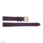 High-End Watch Strap, EPSOM Calfskin, Brown, Flat & Thin, Size 12mm - Image 3