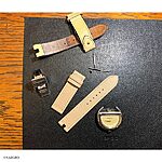 FERRAGAMO Nude Leather Women's Watch Strap, Classic Flat Style - Image 2