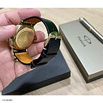 STUHRLING Black Leather Vintage Thread Watch Strap - Image 5