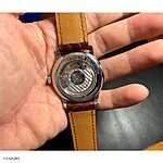 LONGINES Classic-Style Brown and Red Crocodile Leather Watch Strap - Image 5