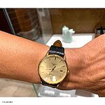 LONGINES Black Crocodile Leather Watch Strap, Classic Flat Style - Image 5