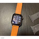 Apple Watch Series 6 Yellow Cow Leather Band - Image 4
