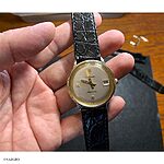 Wittnauer Black Crocodile Leather Classic Flat Watch Strap - Image 3