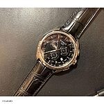 TISSOT Black Classic Crocodile Leather Watch Strap