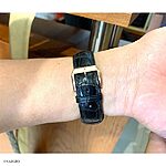 CITIZEN Classic Black Crocodile Leather Watch Strap - Image 5