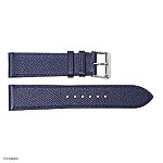 ORIENT Watch Strap in Epsom Calf Leather, Navy Blue, Classic Flat Style - Image 3