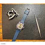 ROLEX Watch Strap, Epsom Calf Leather, Blue, Classic Flat - Image 4