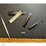 OMEGA DE VILLE Black Crocodile Leather Watch Strap, Classic Style - Image 4