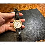 OMEGA DE VILLE Black Crocodile Leather Watch Strap, Classic Style - Image 2