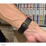 BULOVA Epsom Calf Leather Watch Strap in Black Classic Flat Style - Image 4