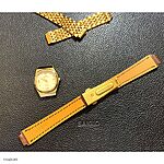 MERVEILLE Brown Leather Classic Flat Watch Strap - Image 4