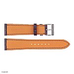 Brown Crocodile Leather Classic Watch Strap 19-16mm - Image 2