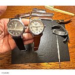 TISSOT Classic Black Leather Watch Strap - Image 5