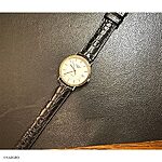 LONGINES Black Classic Crocodile Leather Watch Strap - Image 3