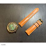 ORIENT Classic Yellow Cow Leather Watch Strap - Image 2