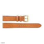 14mm Flat Thin Golden Cow Leather Watch Strap - Image 3