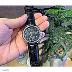 TISSOT Black Classic Crocodile Leather Watch Strap - Image 4