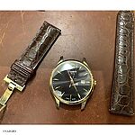 TISSOT Classic-Style Brown Crocodile Leather Watch Strap - Image 2