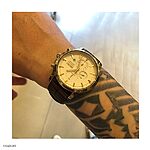 SEIKO Classic Flat Brown-Red Crocodile Leather Watch Strap - Image 2