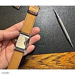 SKAGEN Brown Crocodile Leather Watch Strap – Classic Flat Style - Image 4