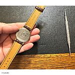 MOVADO Brown Crocodile Leather Classic Flat Watch Strap - Image 4