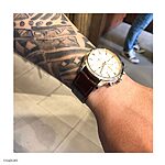SEIKO Classic Flat Brown-Red Crocodile Leather Watch Strap - Image 3
