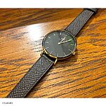 DW DANIEL WELLINGTON Brown Epsom Calf Leather Flat Classic Watch Strap - Image 5