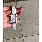 MARC JACOB White Epsom Calfskin Classic Flat Watch Strap - Image 4