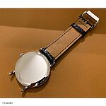 TISSOT Classic Black Crocodile Leather Watch Strap - Image 4
