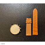 EMPORIO ARMANI Watch Band, Yellow Crocodile and Cow Leather, Classic Flat - Image 3