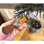 TISSOT Watch Strap, Dark Blue Crocodile Leather, Classic Style - Image 2