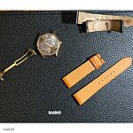 FREDERIQUE CONSTANT Watch Strap, Yellow Crocodile Leather, Classic Cow Style - Image 3