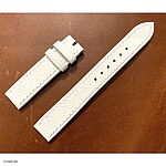 MARC JACOB White Epsom Calfskin Classic Flat Watch Strap - Image 2
