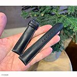 SEIKO Classic Black Leather Watch Strap - Image 2