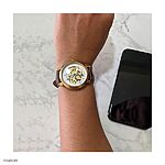 ROTARY Brown Cow Leather Watch Strap - Classic Style - Image 4