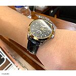RUNOSD Classic Black Crocodile Leather Watch Band - Image 4