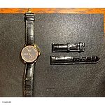 TISSOT Black Crocodile Leather Watch Strap – Classic Style - Image 2