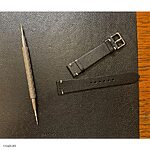 Vintage-Style Black Leather Strap for SEIKO Watches - Image 2