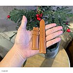 OMEGA Classic Yellow Cow Leather Watch Strap - Image 2