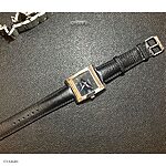 SEIKO Classic Black Leather Watch Strap