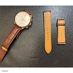 TISSOT Brown Crocodile Leather Watch Strap Classic Style - Image 3