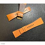 SKMEI Yellow Cow Leather Watch Strap Classic Flat - Image 2