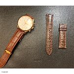 TISSOT Brown Crocodile Leather Watch Strap Classic Style - Image 2