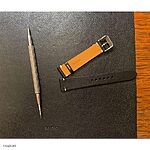 Vintage-Style Black Leather Strap for SEIKO Watches - Image 3